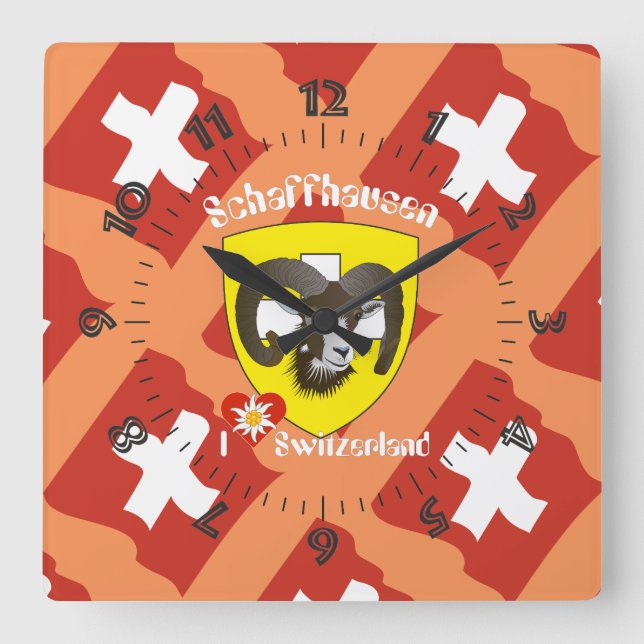 Horloge Carrée Schaffhouse - Suisse - Suisse - Svizzera (Recto)