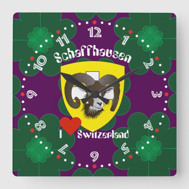 Horloge Carrée Schaffhouse - Suisse - Suisse - Svizzera (Recto)