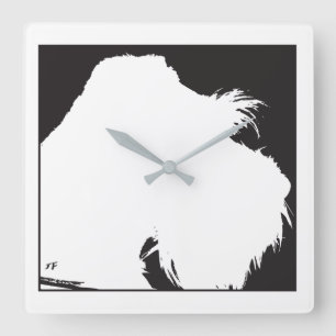 Horloge Carrée Schnauzer