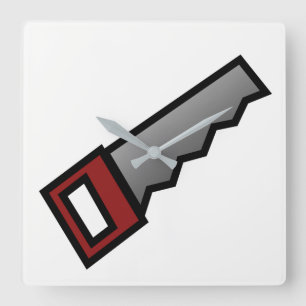 Horloge Carrée scie