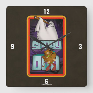 Horloge Carrée Scooby-Doo | Ghost À la recherche de Shaggy & Scoo