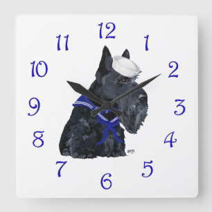 Horloge Carrée Scottie Marin