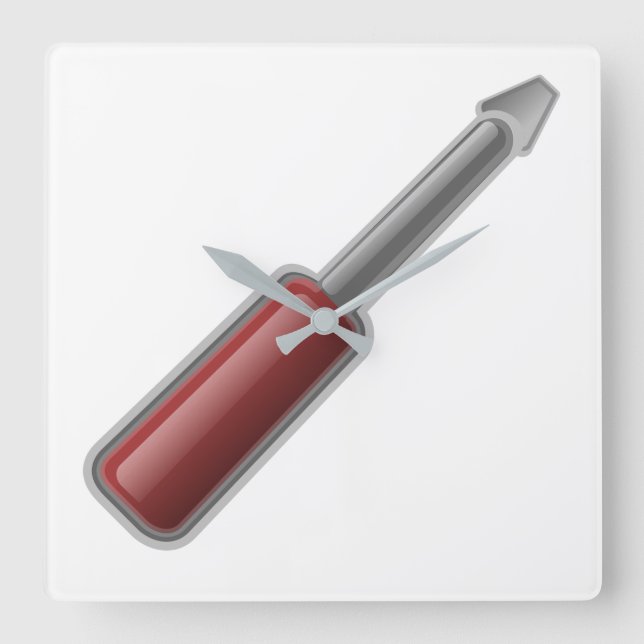 Horloge Carrée Screwdriver (Recto)