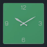 Horloge Carrée Sea Green 2E8B57 Couleur - Avec option pour ajoute<br><div class="desc">Une image PNG pleine échelle basée sur le code HEX (triplet hexadécimal à six chiffres) montré. Utilisez ce code pour mélanger, mettre en correspondance et customiser tout autre élément pour l'accompagner ou pour l'ajouter à d'autres collections. Les codes hexadécimaux peuvent être utilisés pour customiser la plupart des couleurs de texte...</div>