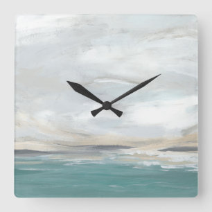 Horloge Carrée Seafoam Vista