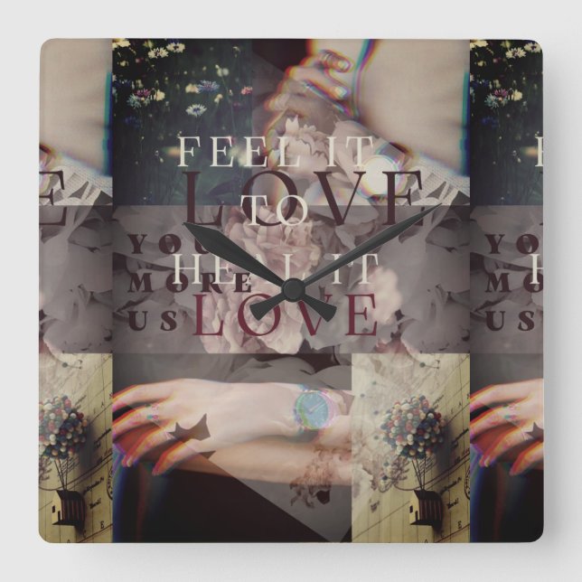 Horloge Carrée Sens-le (Recto)