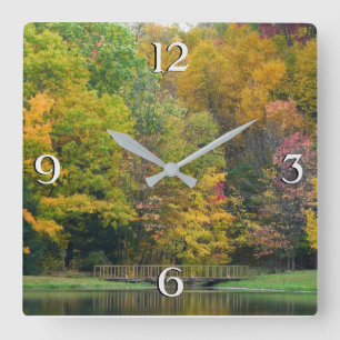 Horloge Carrée Sept Sources Pont de la Cascade II Paysage d'autom