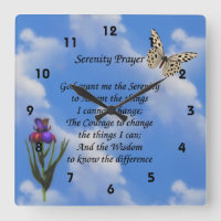 Serenity Prayer Butterfly Flower Inspiration