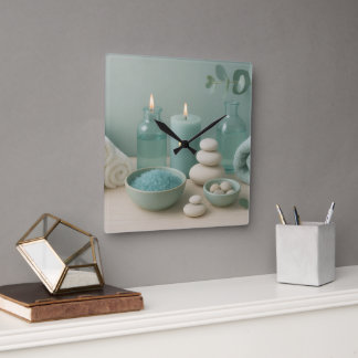 Horloge Carrée Serenity Wall Clock