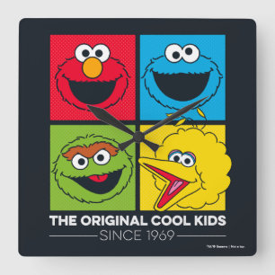 Horloge Carrée Sesame Street   Les Enfants Cool Originaux