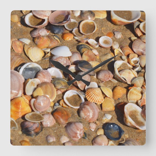 Horloge Carrée Shells | Andalusia, Spain (Recto)
