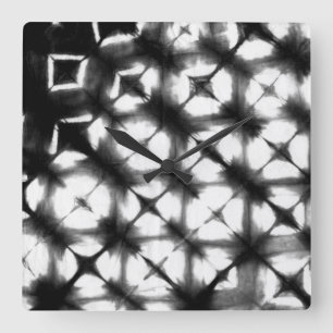 Horloge Carrée Shibori I graphique