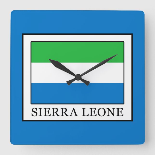 Horloge Carrée Sierra Leone (Recto)