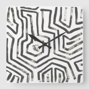 Horloge Carrée Signaux mixtes V