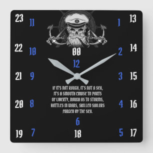 HORLOGE CARRÉE S'IL N'EST PAS BRUYANT, CE N'EST PAS UNE MER, C'ES