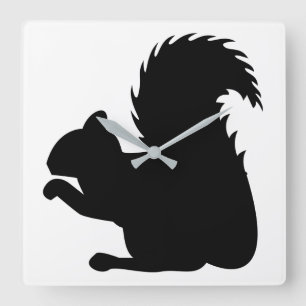 Horloge Carrée Silhouette