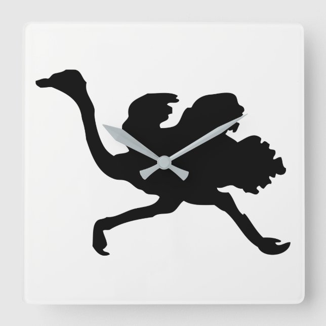 Horloge Carrée Silhouette (Recto)