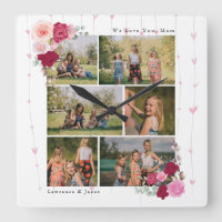 Simple Botanique Floral Maman 6 Photo Collages cad