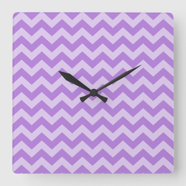 Horloge Carrée Sky Blue Marocain Moods Chevrons (Recto)