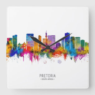 Horloge Carrée Skyline Pretoria Afrique du Sud