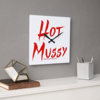 SlipperyJoe's hot mussy audacieux texte rouge vif 