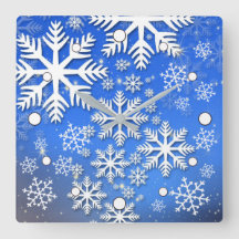 Snowflakes et Stars Design bleu et blanc