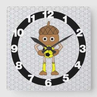 Horloge Carrée Soccer