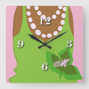 Horloge Carrée Soeur Love