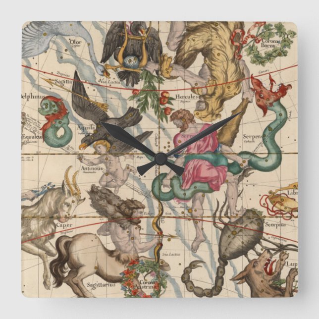 Horloge Carrée Solstice d'hiver (Recto)