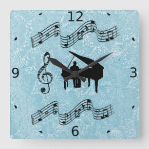 Horloge Carrée SOUNDS OF MUSIC Clock
