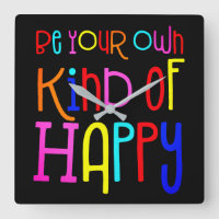 Soyez Votre Propre Type De Citation Colorée Heureu