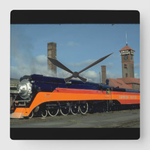 Horloge Carrée SP 4-8-4 "Daylight" locomotive #4449_Trains