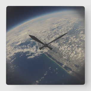 Horloge Carrée Space time ! Beautiful Picture of Florida's coast