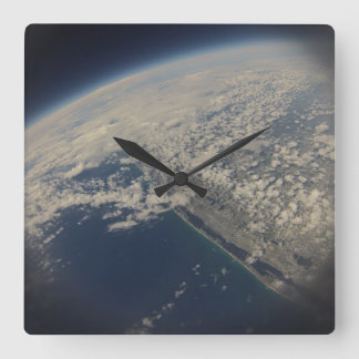 Horloge Carrée Space time ! Beautiful Picture of Florida's coast