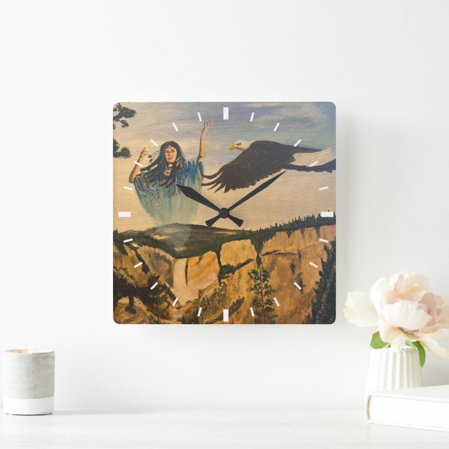 Horloge Carrée Spirit, par Gary Poling (Maison)