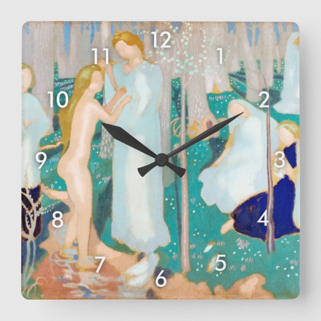 Horloge Carrée Springtime, Maurice Denis (Recto)