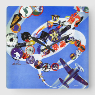 Horloge Carrée Squadron