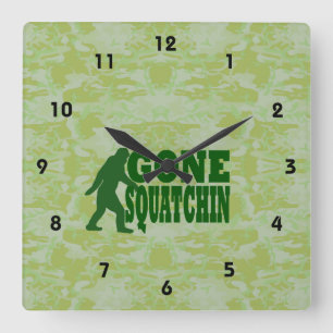 Horloge Carrée Squatchin allé