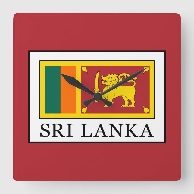 Horloge Carrée Sri Lanka (Recto)
