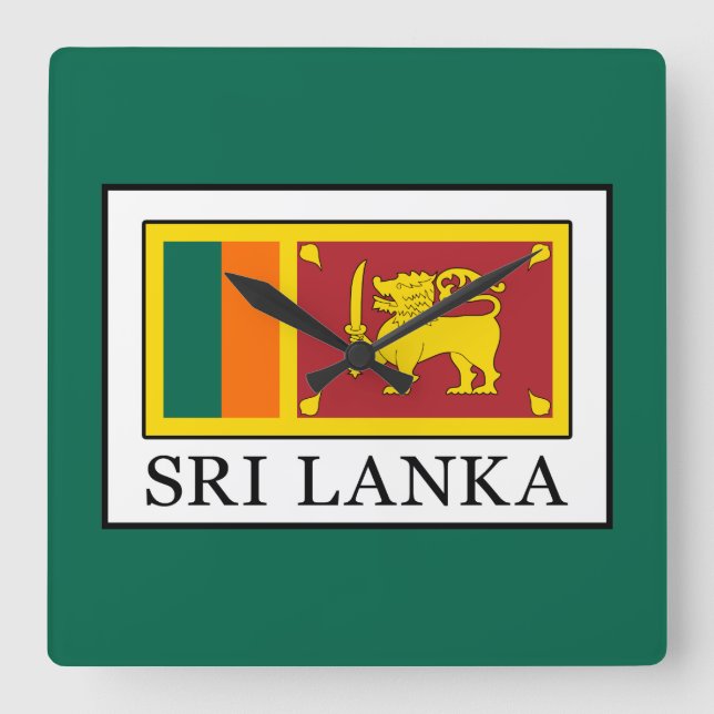 Horloge Carrée Sri Lanka (Recto)