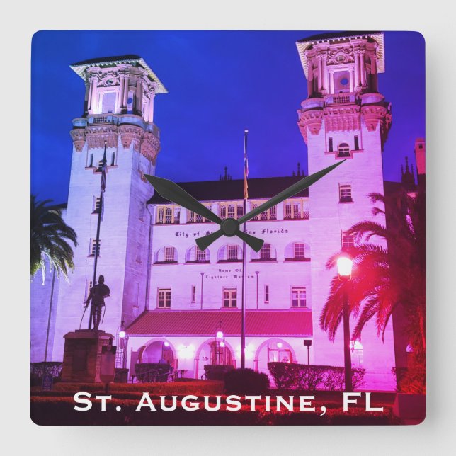 Horloge Carrée St. Augustine, FL - Hotel Alcazar (Recto)