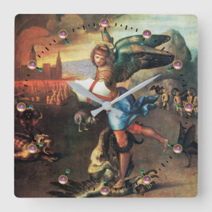 Horloge Carrée St Michael and the Dragon