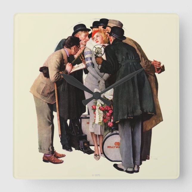 Horloge Carrée Starlet Hollywood (Recto)