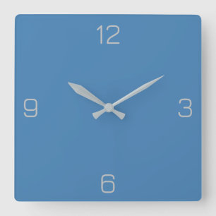 Horloge Carrée Steel Blue 4682B4 Color - Ajouter une option de no
