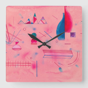 Horloge Carrée Sticks, The Rose, 1933 by Wassily Kandinsky