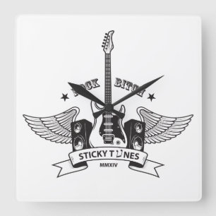 Horloge Carrée Sticky tunes Montre Édition de rock style