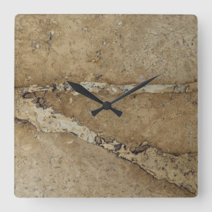 Horloge Carrée Stone Background