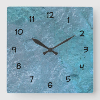 Horloge Carrée Stone Look Kitchen Wall Decor Clocks