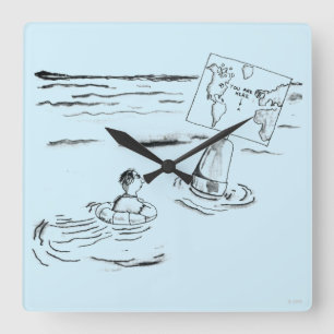 Horloge Carrée Strandé