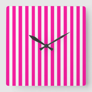 Horloge Carrée Stripes